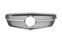 Car Front & Radiator Grilles Car Grille Chrome Silver AMG Style Front Bumper Grille Fit For Mercedes Benz E W212 E250 E300 E350 E500 10-13 Style Racing Grille(Silver)