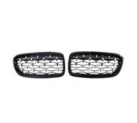 Car Front & Radiator Grilles Car Grille Diamond Front Bumper Kidney Grill Double Slat Racing Sport Grille Fit For BMW 3 Series F30 F31 F35 2011-19(Black and Sliver)