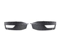 Car Front & Radiator Grilles Car Grille Fit For Audi A4 B8.5 S-Line S4 2012-2016 Fog Light Lamp Cover Honeycomb Front Grille Grill Front Bumper Lower Grille(Matte Black)