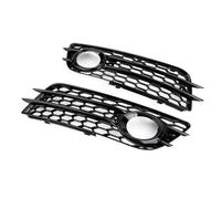 Car Front & Radiator Grilles Car Grille Honeycomb Style Fog Light Grill Bumper Fit For Audi A4 S-LINE S4 2008,2009,2010,2011,2012