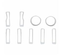 Car Front Radiator Grilles Car Grille Mesh Headlight Lamp Decoration Cover For Jeep For Wrangler JL For Gladiator JT 2018 2019 2020 2021 2022 2023 Front Grill Cover(White set)