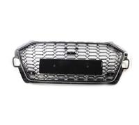 Car Front Radiator Grilles Compatible With A4 B9.5 S4 2020 2021 2022 Glossy Black Car Honeycomb Front Grille Bumper Mesh Girll Front Radiator Grilles