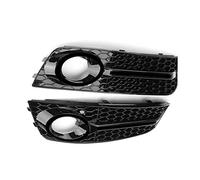 Car Front Radiator Grilles Fog Lamp Grill Cover Trim Frame For A4 B8 2009-2011 Left & Right