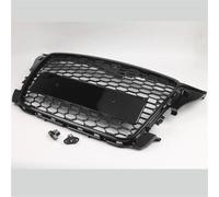 Car Front Radiator Grilles For A3 S3 8P 2008-2012 RS Style Gloss Black Honeycomb Mesh Front Bumper Grille Racing Grilles Upper 8P0853651 Vent Grille