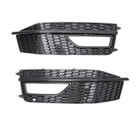 Car Front Radiator Grilles For A4 B8/ For S-Line S4 2012-2015 Front Bumper Lower Fog Light Grille 8K0807681P/8K0807682P( Black)