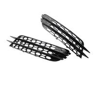 Car Front Radiator Grilles For A6 For C7 2012 2013 2014 2015 Car Front Bumper Fog Light Lamp Grille Grill Cover Mesh Fog Light Grilles(Black)