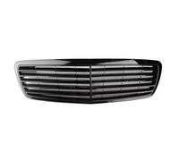 Car Front Radiator Grilles For Benz W211 E CLASS E200 E320 For E350 E55 2002 2003 2004 2005 2006 Glossy Black Car Front Bumper Grille Grill Auto Front Grille