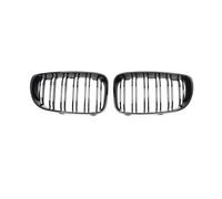 Car Front Radiator Grilles For BMW 1 SERIES E81 E82 E87 E88 5DR 3DR 2007-2013 Glossy Black Kidney Grilles Dual Slat