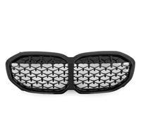 Car Front Radiator Grilles For BMW F40 1 Series 2019-2023 Like 128ti For M135i 118i Double Slat Grille Front Kidney Bumper Grill Radiator Grid Tuning Vent Grille(Star Black)