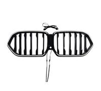 Car Front Radiator Grilles For BMW X6 G06 2019-2023 Front Kidney Grille LED Luminous Racing Grills Single Slat Style Car Upper Bumper Hood Mesh Grid Front Grill Cover