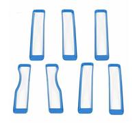 Car Front Radiator Grilles For Jeep For Wrangler JL For Gladiator JT 2018 2019 2020 2021 2022 2023 Car Exterior Front Grille Mesh Decoration Cover Car Grille(Light blue)