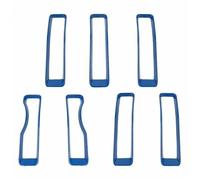 Car Front Radiator Grilles For Jeep For Wrangler JL For Gladiator JT 2018 2019 2020 2021 2022 2023 Car Exterior Front Grille Mesh Decoration Cover Car Grille(Blue)