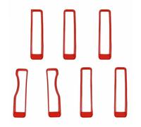 Car Front Radiator Grilles For Jeep For Wrangler JL For Gladiator JT 2018 2019 2020 2021 2022 2023 Car Exterior Front Grille Mesh Decoration Cover Car Grille(Red)