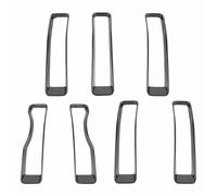 Car Front Radiator Grilles For Jeep For Wrangler JL For Gladiator JT 2018 2019 2020 2021 2022 2023 Car Exterior Front Grille Mesh Decoration Cover Car Grille(Black carbon)