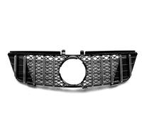 Car Front Radiator Grilles For Mercedes For Benz ML W164 2005-2008 ML320 ML350 ML500 For AMG GT Diamonds Style Front Grille Racing Grill Mesh Tuning Front grille(GT Silver)