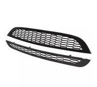 Car Front Radiator Grilles For MINI For One R50 R52 R53 2002-2006 Glossy Black Honeycomb Mesh Grill Guard Cover 2pc Front Bumper Upper Lower Grille Front Grilles Auto