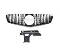 Car Front Radiator Grilles Front Grill For Mercedes For Benz E Class W207 C207 Coupe 2 Door 2009-2013 E250 E300 E350 E500 E550 GT Upper Bumper Hood Mesh Grille Air Vent Grille Cover(Black)
