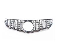 Car Front Radiator Grilles Front Grill For Mercedes For Benz E Class W207 C207 Coupe 2 Door 2009-2013 E250 E300 E350 E500 E550 GT Upper Bumper Hood Mesh Grille Air Vent Grille Cover(Silver)