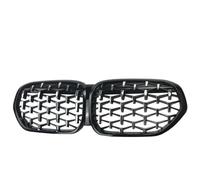 Car Front Radiator Grilles Front Kidney Bumper Grille Diamond Racing Grills Replacement For BMW For X1 F48 LCI 2020 2021 2022 Gloss Black Car Accessories Front Bumper Grille(Black and Silver)