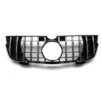 Car Front Radiator Grilles Front Upper Bumper Center Grille Radiator For Mercedes For Benz GL Class X164 2007-2012 GL320 GL350 GL450 GL500 GL550 Tuning Vent Grille(A Silver)