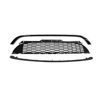 Car Front Radiator Grilles Gloss Black Honeycomb Mesh Racing Grille Radiator Grille For Mini R55 R56 R57 R58 R59 2007-2015 For Cooper S For JCW Only Front grille(3Pcs Grille Trim)