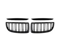 Car Front Radiator Grilles Grill Front Kidney Grille For BMW 3 Series 2005-2008 E90 E91 Double Slats Gloss Black Grills Car Grille(Black 05-08)