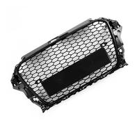 Car Front Radiator Grilles Honeycomb Hex Mesh Front Bumper Grill Grilles For A3 8V 2013-2015 S3 Car RS3 Styling Gloss Black Replacement Upper Grille Front grille