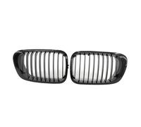 Car Front & Radiator Grilles Replacement for BMW E46 Pre-Facelift 2 Door For Coupe 1999-2002 2Pcs Car Front Kidney Black Grille Matte Glossy Center Grilles Auto Fronts Grille(Hoarse black)(Bright