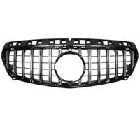 Car Front Radiator Grilles Upgrade Front Inlet Mesh Grille Bumper Grill Middle Grid Tuning For Mercedes For Benz A Class W176 A35 A180 A200 A250 A260 2013-2018 Vent Grille(B GT Silver)