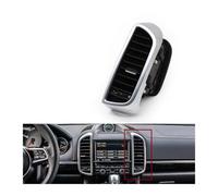 Car Front Rear Air Vent Center Left Right AC Vent Grille Compatible For Cayenne 7P5 2010 2011 2012 2013 2014-2017 Complete Assembly(Carbon rear 2 pcs)