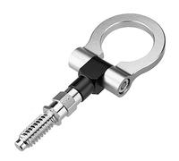 Car Front Rear Tow Hook, 1pcs Universal Car Tow Hook Fit Use Fit use for Car Auto Trailer Ring Tow Hook Eye Towing Colorful(Silver)