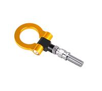 Car Front Rear Tow Hook, Aluminum Towing Hook Ring Kit Universal Tow Hook Eye Towing Colorful Fit Use For Most BYD RS-TH008-10(Gold)