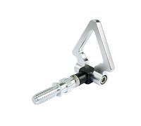 Car Front Rear Tow Hook, Tow Hook For Bmw Car Trailer Racing Screw Aluminum Cnc Triangle Ring Tow Towing Hook Race Towing Bars(Silver)