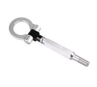Car Front Rear Tow Hook, Towing Hook Ring Kit Universal Tow Hook Eye Towing Colorful Fit Use For Most SUBARU(Silver)