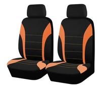 Car Front Seat Covers for Audi A5 S5 Coupe / A5 Cabriolet / A5 S5 Sportback, Universal Car Seat Covers Side Airbag Compatible Comfortable Interior,E Orange