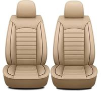 Car Front Seat Covers for Audi RS5 Coupe 8T3/B8 2010-2017, Leather Waterproof Non-Slip Seat Protectors Comfortable Breathable Durable,Beige