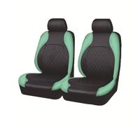 Car Front Seat Covers for Ferrari 296/12Cilindri/Amalfi/Daytona SP3/F80/Purosangue/Roma/SF90, Leather Waterproof NonSlip Front Protectors, Comfortable Interior Accessories,Green