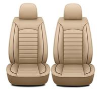 Car Front Seat Covers for Ford Kuga/Puma/Puma Gen-E/Mustang GTD 2024-, Front Seat And Headrest Covers Full Surround Cushion Protectors Breathable,D Beige