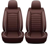 Car Front Seat Covers for Maserati Indy, Leather Waterproof Non-Slip Seat Protectors Comfortable Breathable Durable,Coffee