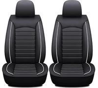 Car Front Seat Covers for Subaru BRZ/Type S/Limited/Special Edition/Final Edition/BRZ tS STI, Leather Waterproof Non-Slip Seat Protectors Comfortable Breathable Durable,Black White