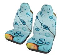 Car Front Seat Covers Set Of 2, Elastic Breathable Car Front Seat Protector Soft Comfy Vehicle Seats Cushion Cover Abstraction Biology Chemistry Car Accessories Universal For Most Suv Sedan Truck