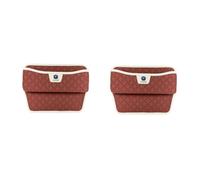 Car Front Seat Gap Leather Organiser Box, for Changan CS35 Plus CS55 PLUS CS75 PLUS Eado UNI-T X5 X7 indoor side Driving Storage Filler Bag Interior decoration Accessories,C/Red-2PCS