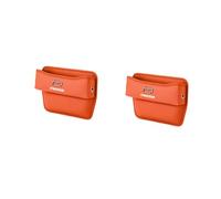 Car Front Seat Gap Leather Organiser Box, for Mazda 3 5 6 CX-3 CX-30 CX-5 CX-7 CX-8 CX-9 MX-5 indoor side Driving Storage Filler Bag Interior decoration Accessories,E/Orange-2PCS
