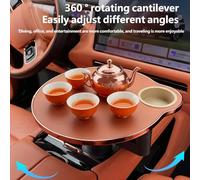Car Front Seat Tray with Cup Holder and Complete Rotation for Easy Meals and Work on the Go Foldable Car Tray Dining Planner Foldable Dining Planner