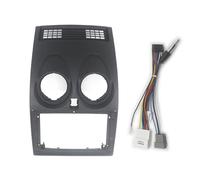 Car Front Side Air Outlet Vent Frame Trim Compatib 2 Din Car Radio Fascia/Fit For NISSAN Qashqai 2006-2013 Auto Stereo Audio Player DVD Panel Dash Kit Frame Center Console Holder Car Interior Accesso