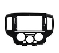 Car Front Side Air Outlet Vent Frame Trim Compatib Accessory Double Din 9 Inch Panel Car Radio DVD Player Fascias Frame/Fit for Nissan NV200 2010-2018 Dashboard Mount Kit(Only Black Frame)