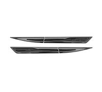Car Front Side Air Vent Cover Car Leaf Board Stickers Side Wing Fender Decals Body Exterior Decorative Protection Accessories(Black)