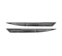 Car Front Side Air Vent Cover Car Leaf Board Stickers Side Wing Fender Decals Body Exterior Decorative Protection Accessories(Carbon Look)
