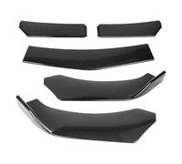 Car Front Splitter Bumper Lip Five Segment Front Lip Upgraded Bumper Spoiler Splitter Diffuser ABS Material Automotive Parts(Carbon fiber pattern)