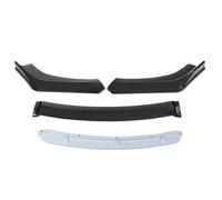 Car Front Spoiler 4PCS Universal Car Front Bumper Lip Body Kit Spoiler Splitter Gloss Red Front Under Lips Diffuser Spoiler Car Front Shovel Parts
